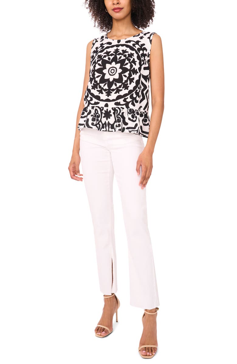 Vince Camuto Sleeveless Peplum Top, Alternate, color,