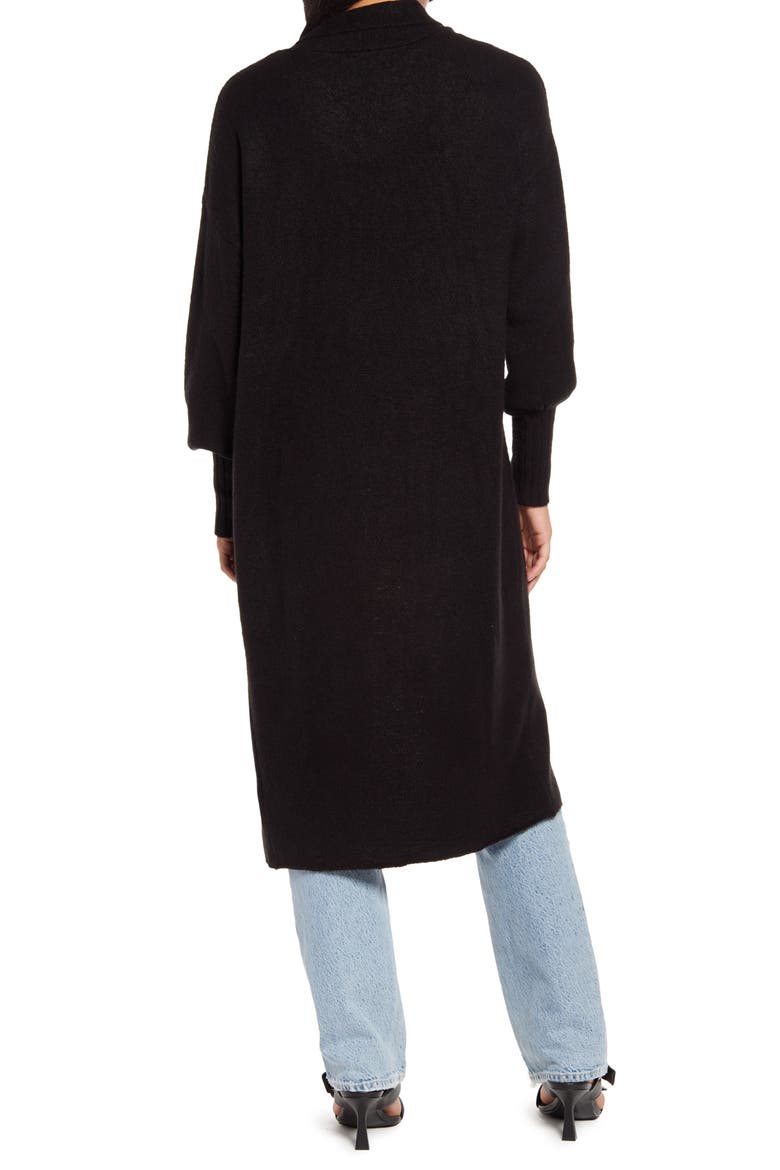 Shaylee Long Cardigan, Alternate, color, NOIR