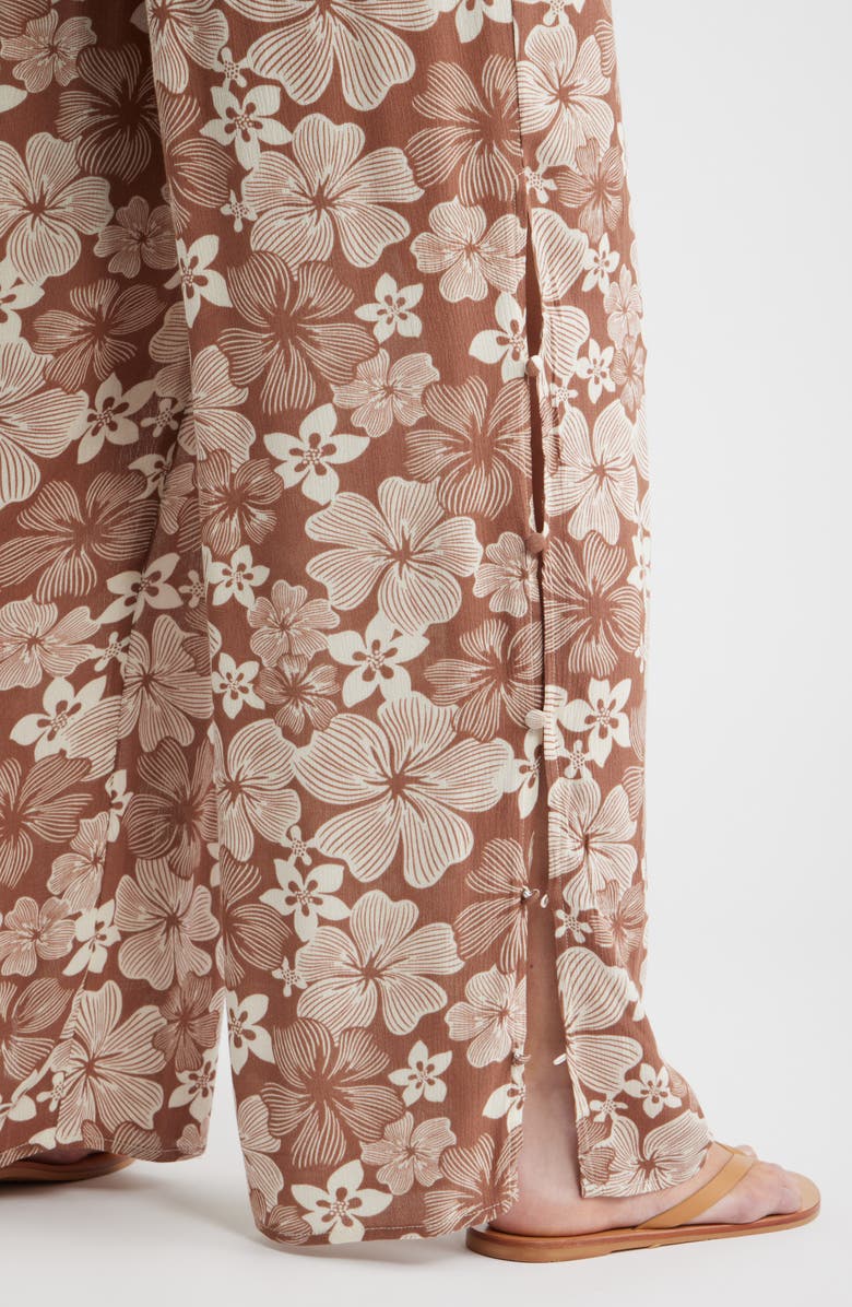 Rip Curl Aloha State Tie Waist Beach Pants, Alternate, color, Brown