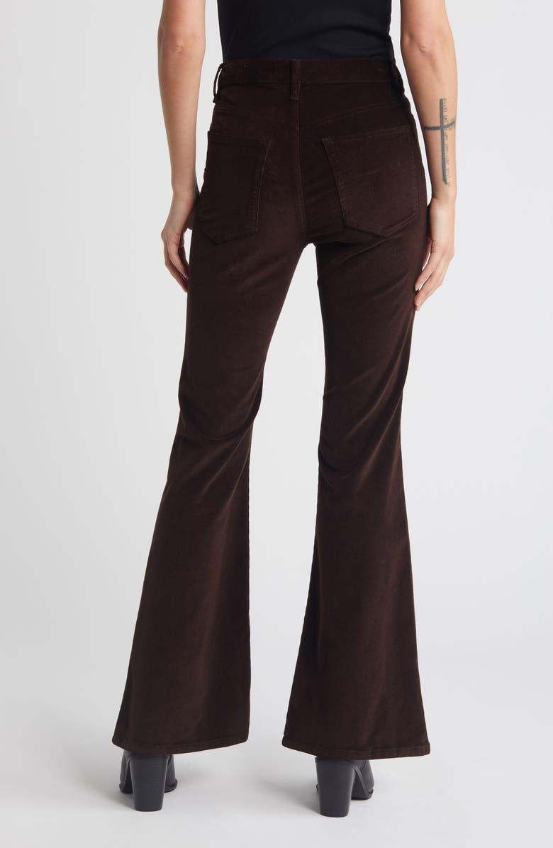 FRAME Le Easy Flare Corduroy Flare Jeans, Alternate, color, Espresso