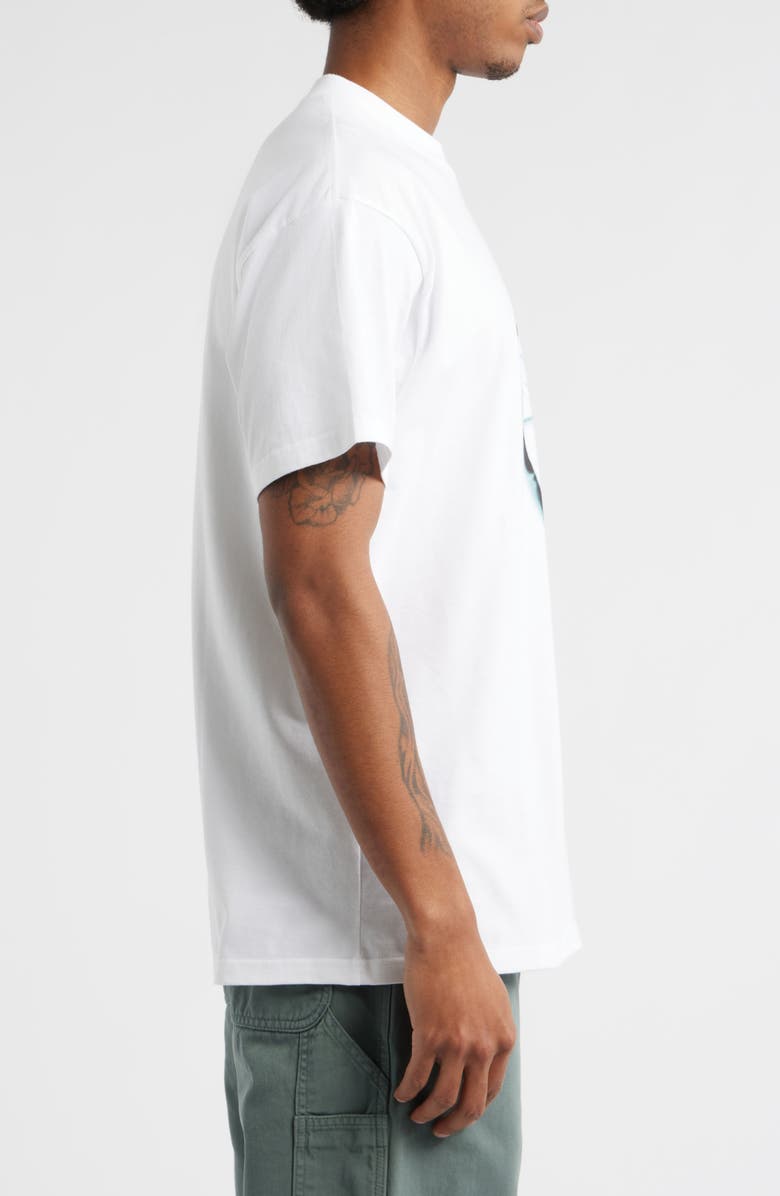 Carhartt Work In Progress Shattered Logo Organic Cotton Graphic T-Shirt, Alternate, color, White