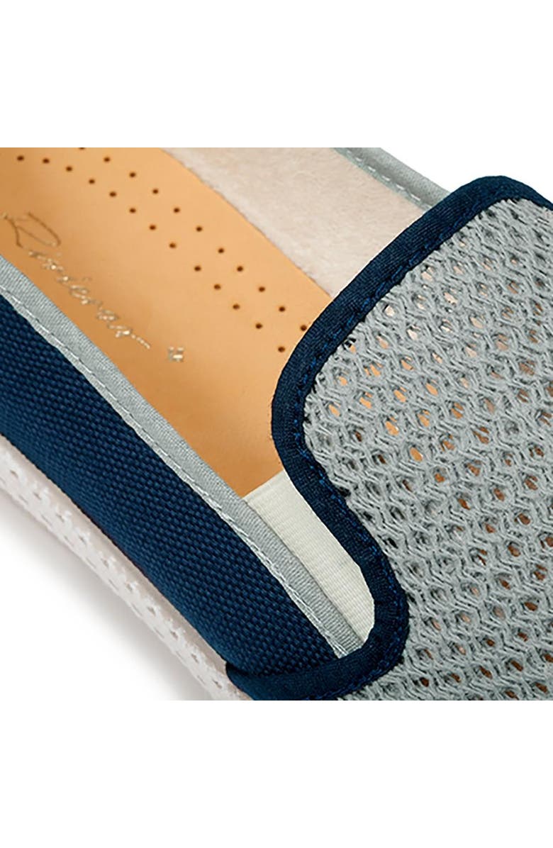 Rivieras Classic Canvas & Mesh Slip-On Loafer, Alternate, color, Navy And Light Blue