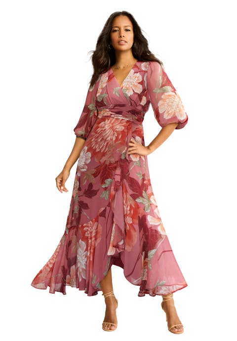 Overlay Ruffle Maxi Dress