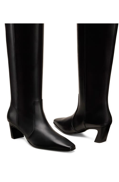 Stuart Weitzman Stassi Zip Bootie 50 In Black
