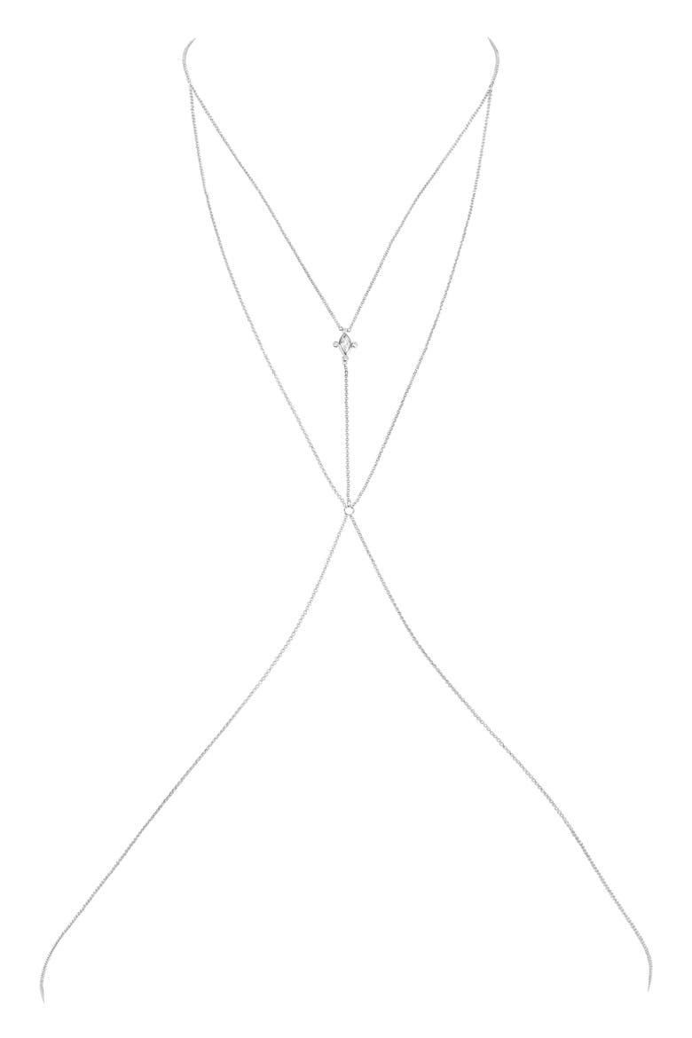 Flora Body Chain, Main, color, SILVER