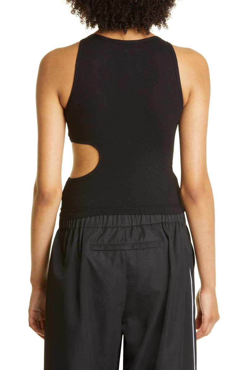 Sandy Liang Slight Cutout Rib Tank, Alternate, color, 