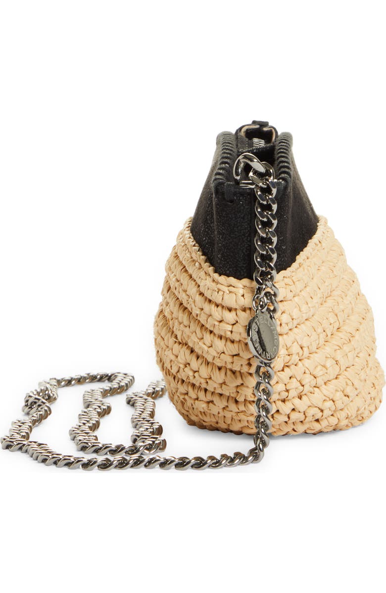 Stella McCartney Small Falabella Raffia Crossbody Bag, Alternate, color,