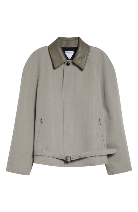 Oversize Wool Mélange Zip Jacket