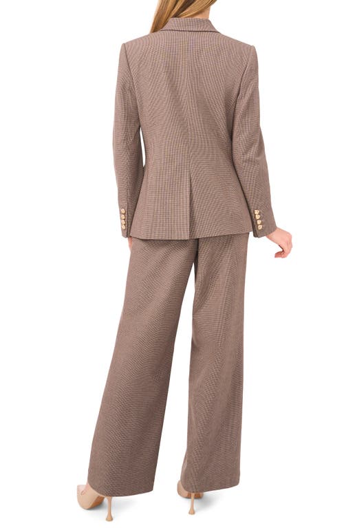 Cece Microcheck High Waist Belted Pants In Brown