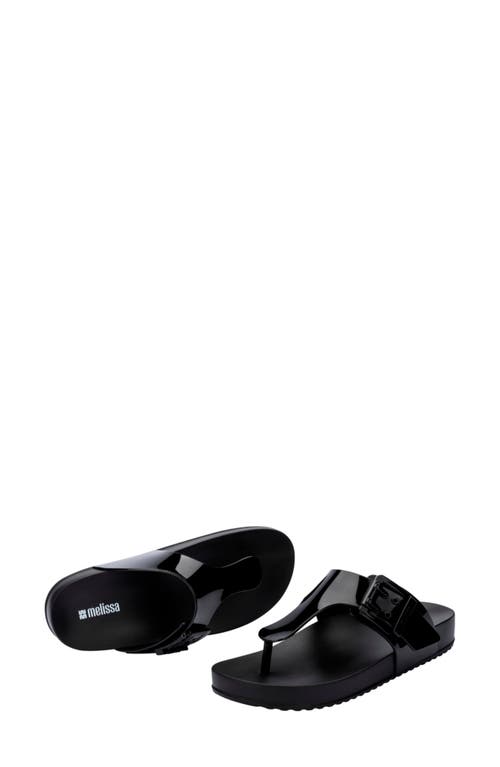 Melissa Cozy Platform Flip Flop In Black