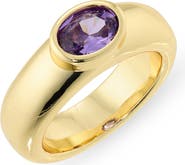 The M Jewelers Oval Cubic Zirconia Signet Ring