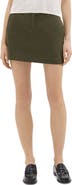Theory Stretch Cotton Miniskirt