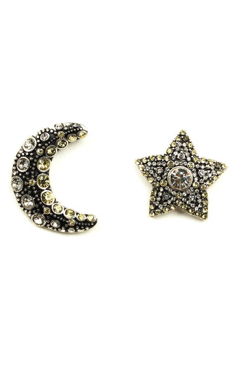 Sun & Moon Stud Earrings