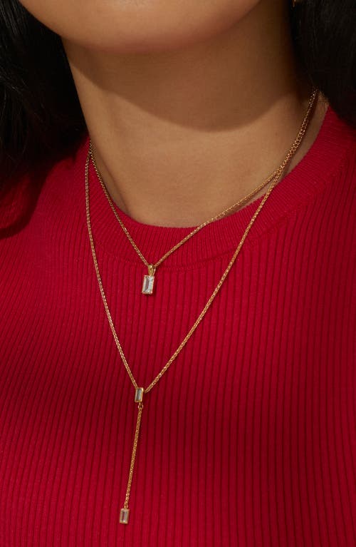 Nadri Entwine Cubic Zirconia Y-necklace In Gold