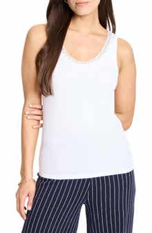 NIC+ZOE Shimmer Trimmed Tank