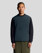Lyle & Scott Half Raglan Hybrid Long Sweatshirt