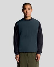Lyle & Scott Half Raglan Hybrid Long Sweatshirt