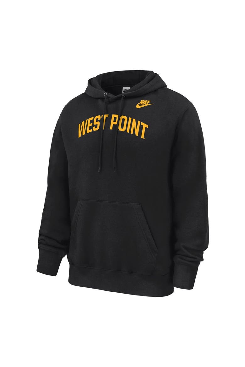 Men's Nike Black Army Black Knights 2026 West Point Classic Collection Club Fleece Hoodie, Alternate, color, Black