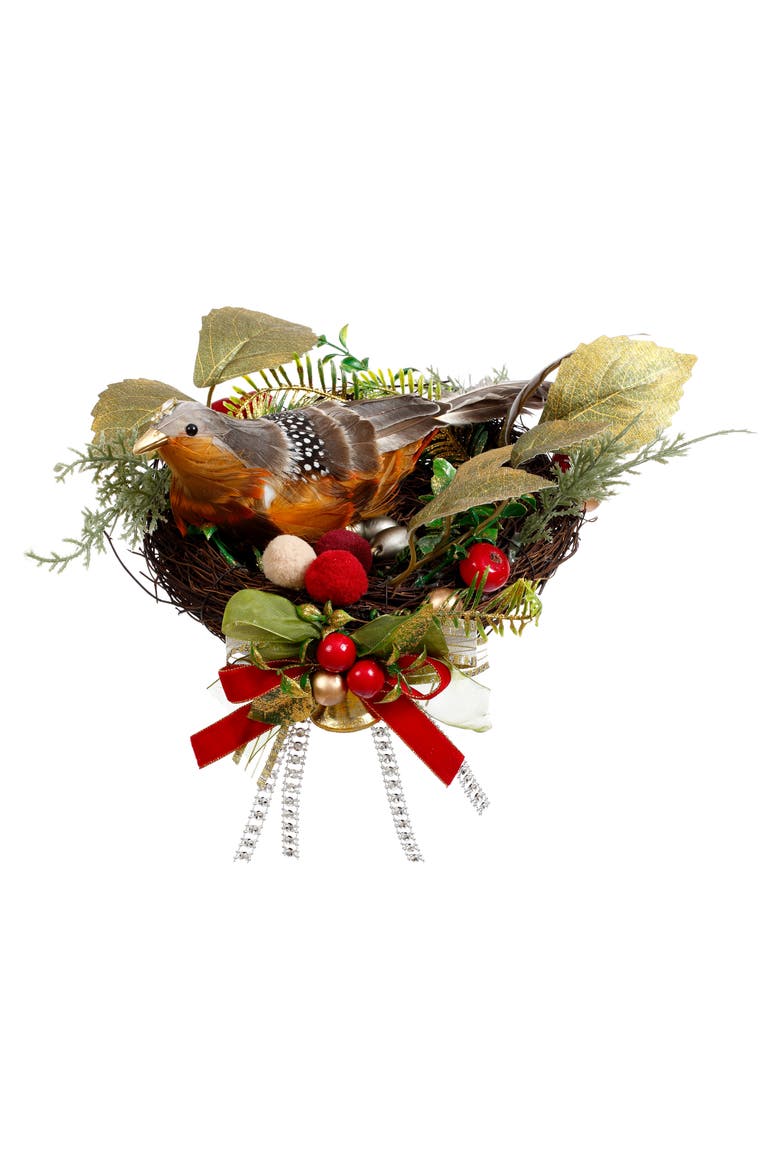 Merry Bird Nest, Set of 2, Main, color, Brown