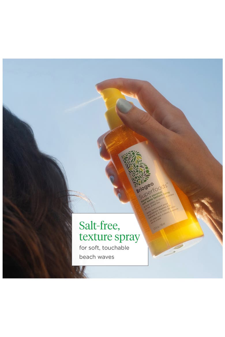 Superfoods™ Banana + Coconut Hydrating Salt-Free Soft Wave Texture Spray, Alternate, color, NO COLOR