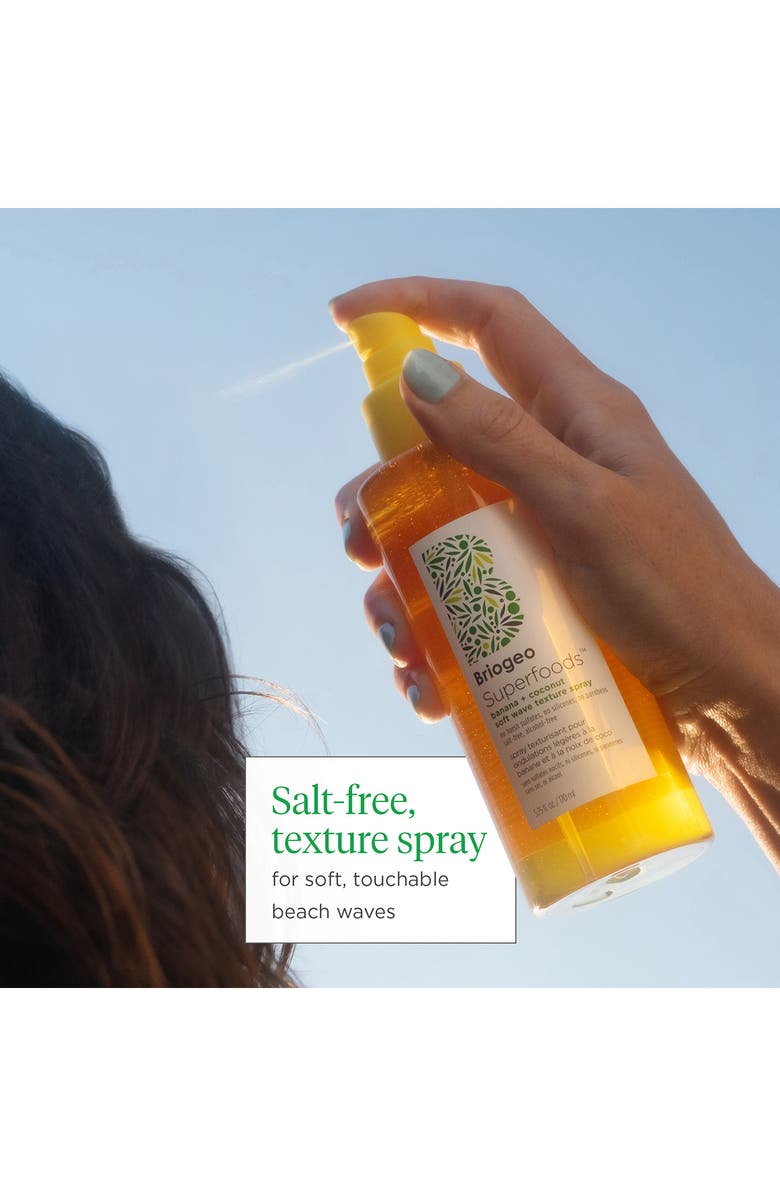 Briogeo Superfoods<sup>™</sup> Banana + Coconut Hydrating Salt-Free Soft Wave Texture Spray, Alternate, color,