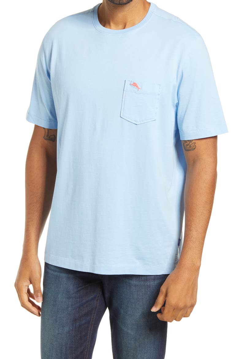 New Bali Sky Original Fit Pocket T-Shirt, Main, color, LT SKY