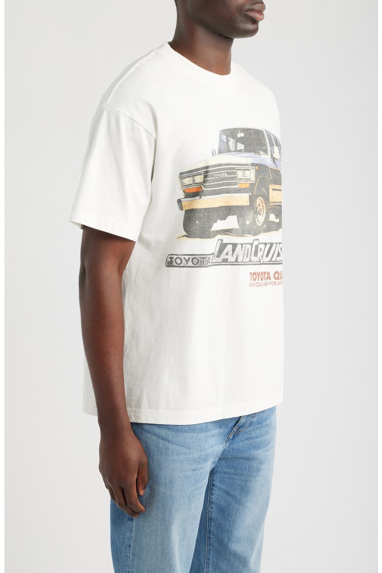 Toyota Land Cruiser Graphic Cotton T-Shirt, Alternate, color, WHITE
