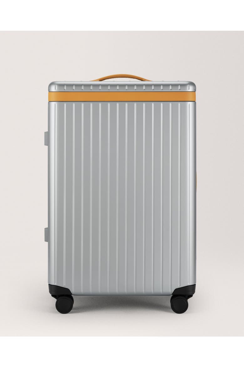 The Check-in Suitcase, Main, color, Arctic Grey / Tan