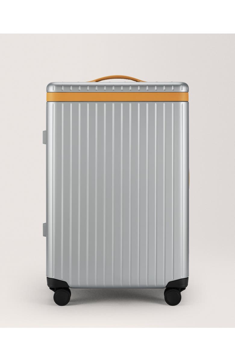 Carl Friedrik The Check-in Suitcase, Main, color, Arctic Grey / Tan