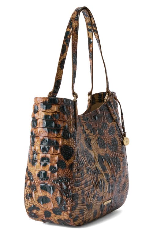 Brahmin Aliza Croc Embossed Leather Tote