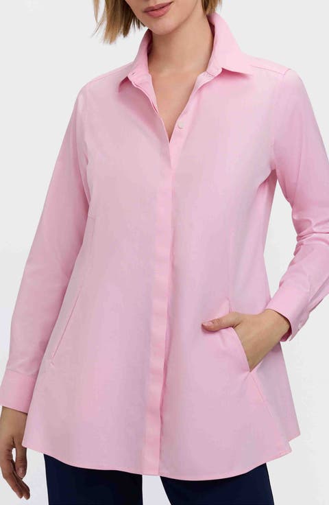Cici Non-Iron Tunic Blouse