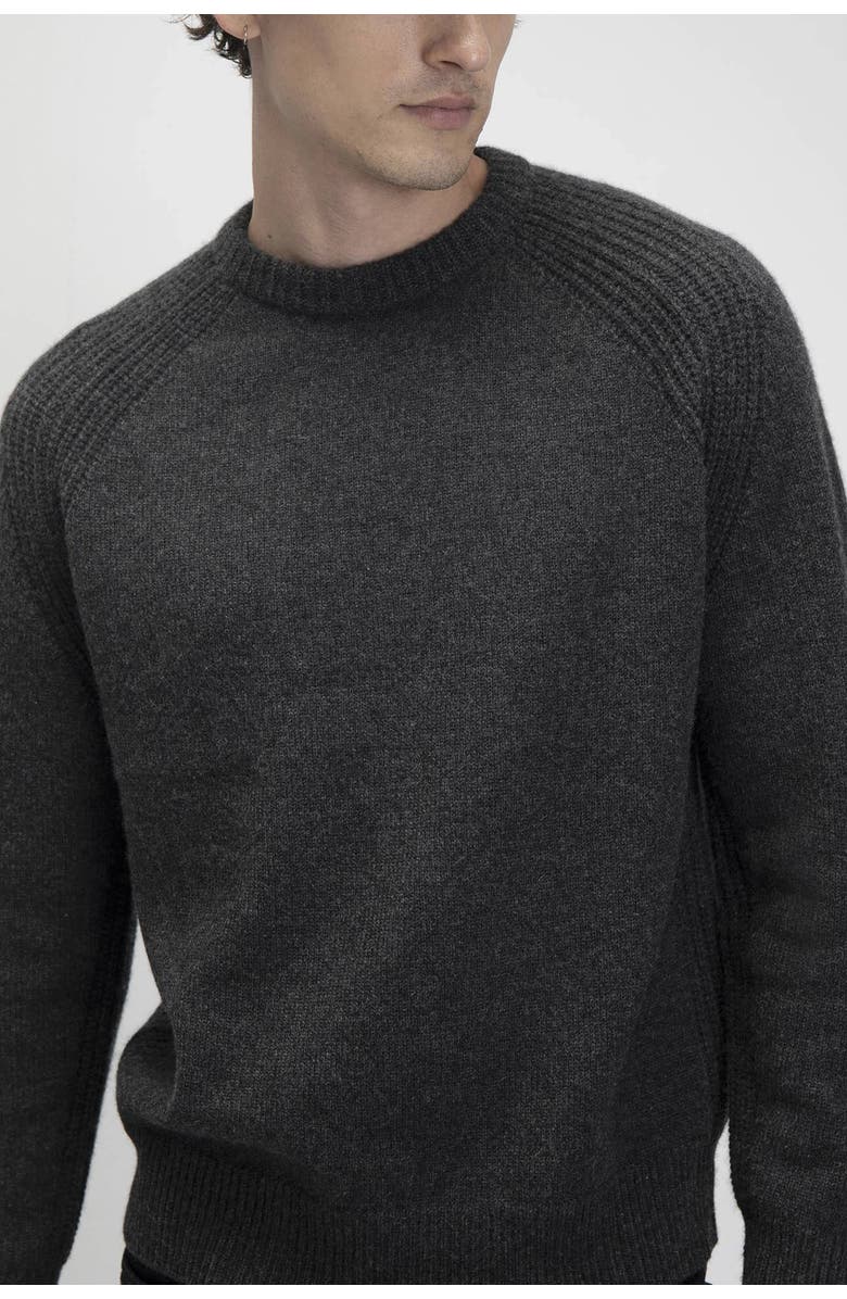 NAKED CASHMERE Oaklyn Cashmere Crewneck Sweater, Alternate, color, Charcoal