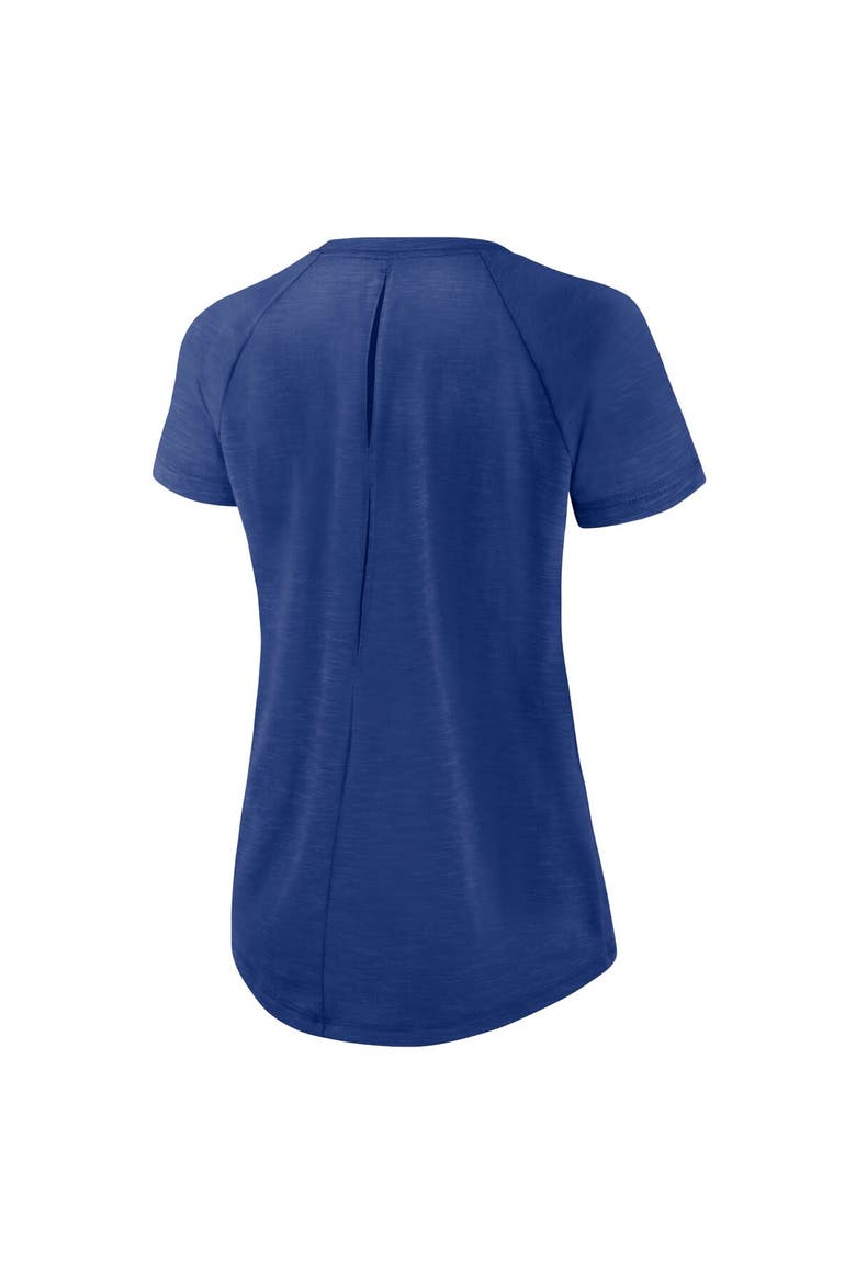 Women's Nike White/Heather Scarlet New York Giants Back Slit Lightweight Fashion T-Shirt, Alternate, color, White