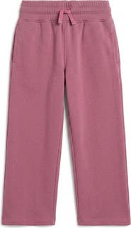 Mightly Kids Cozy Organic Cotton Wide Leg Fleece Pants