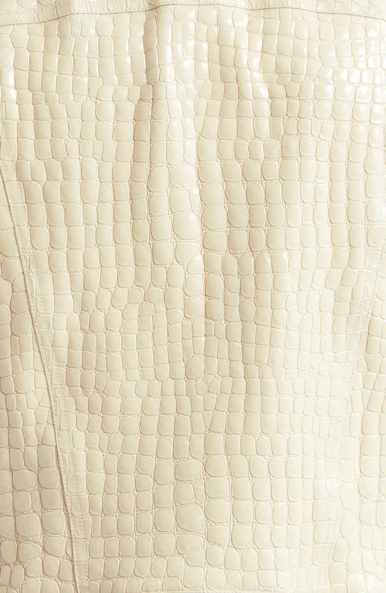 TOM FORD Croc Embossed Patent Leather Jacket, Alternate, color,