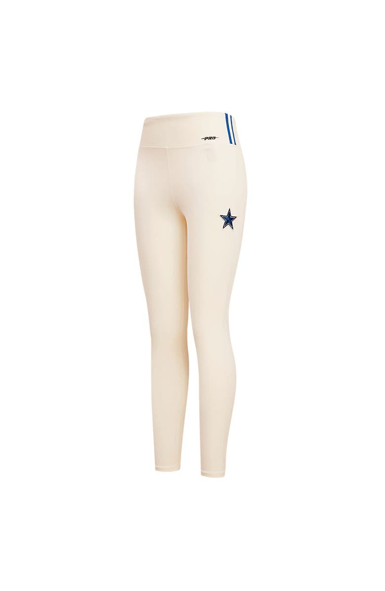 PRO STANDARD Women's Pro Standard Cream Dallas Cowboys Retro Classic Jersey Leggings, Alternate, color,