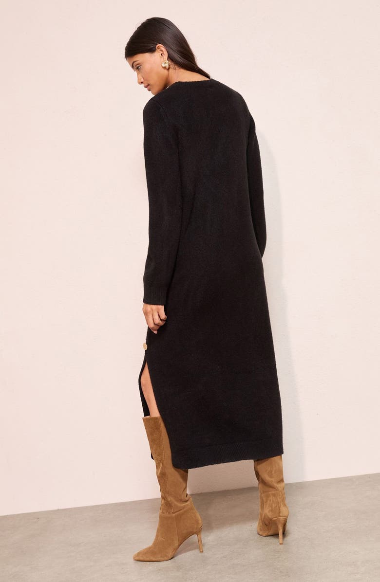 Friends Like These Side Button Long Sleeve Sweater Dress, Alternate, color,