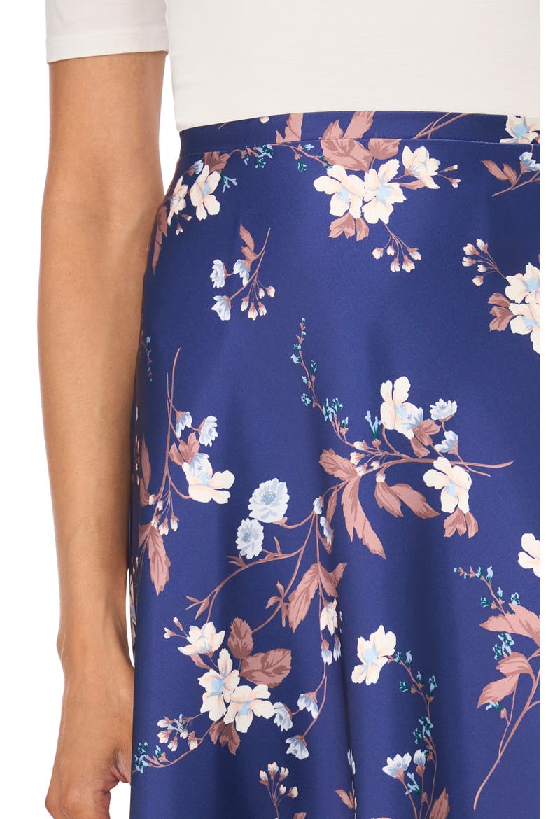 Bias Cut Maxi Skirt, Alternate, color, BLUE DEPTHS