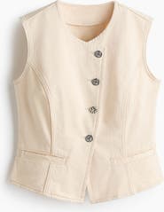 H&M Hammered-button Twill Waistcoat