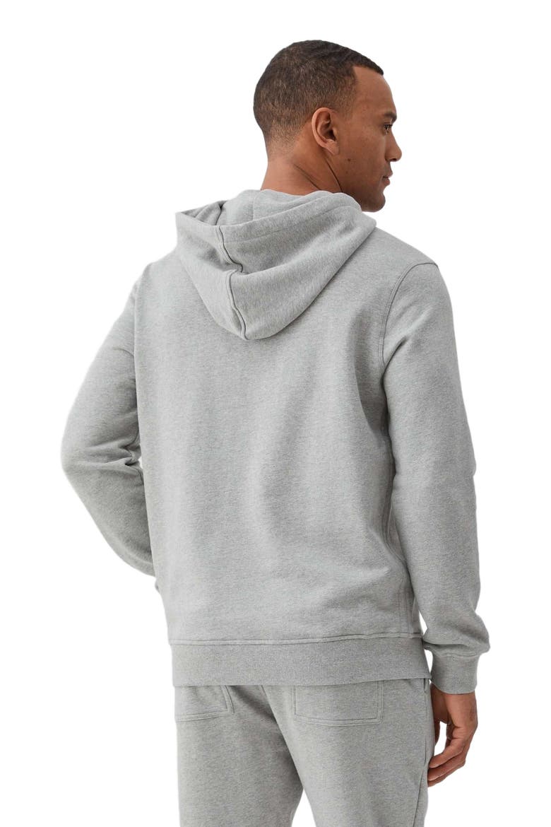 Marine French Terry Hoodie, Alternate, color, Heather Grey