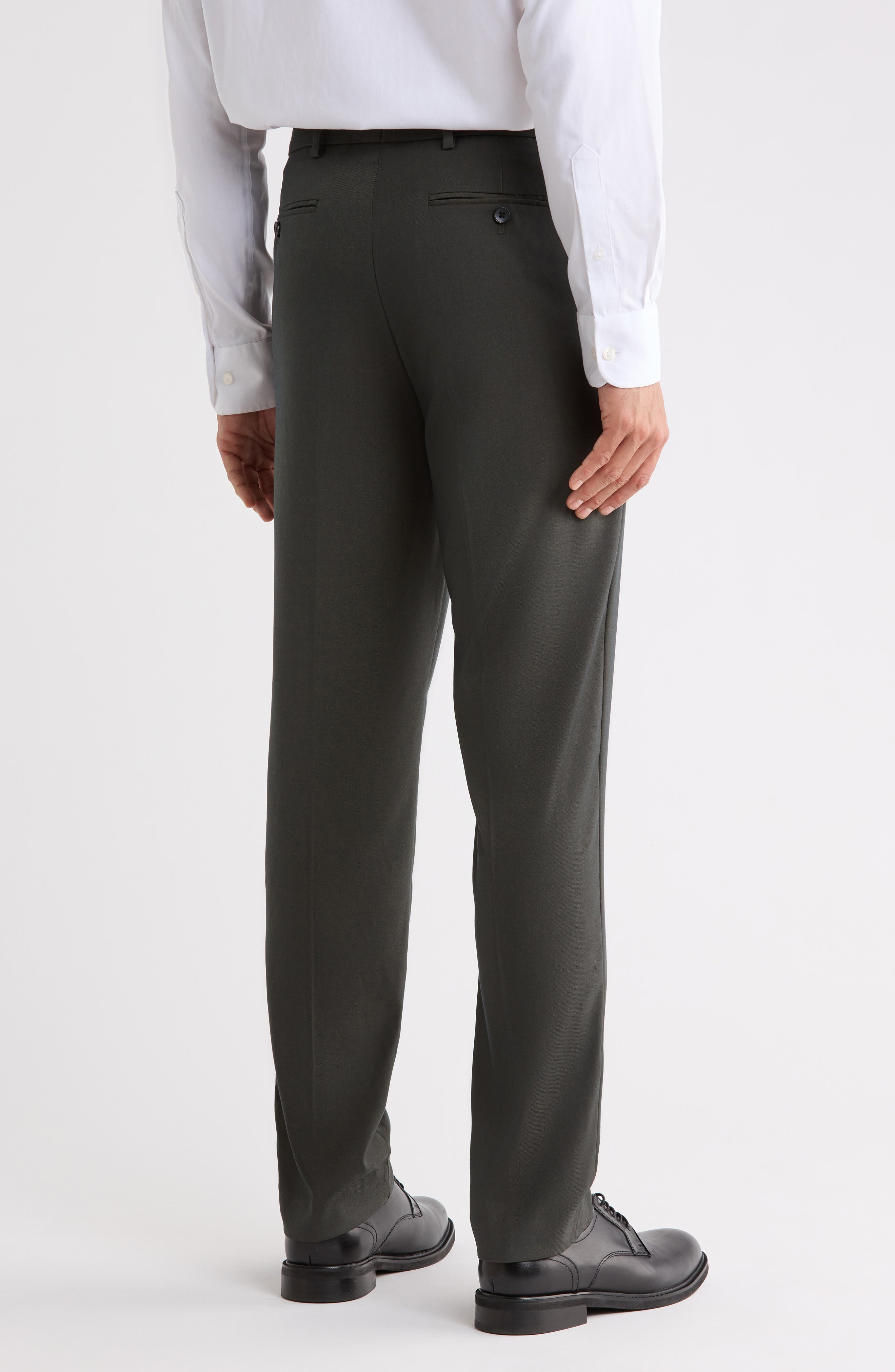 Flat Front Stretch Dress Pants