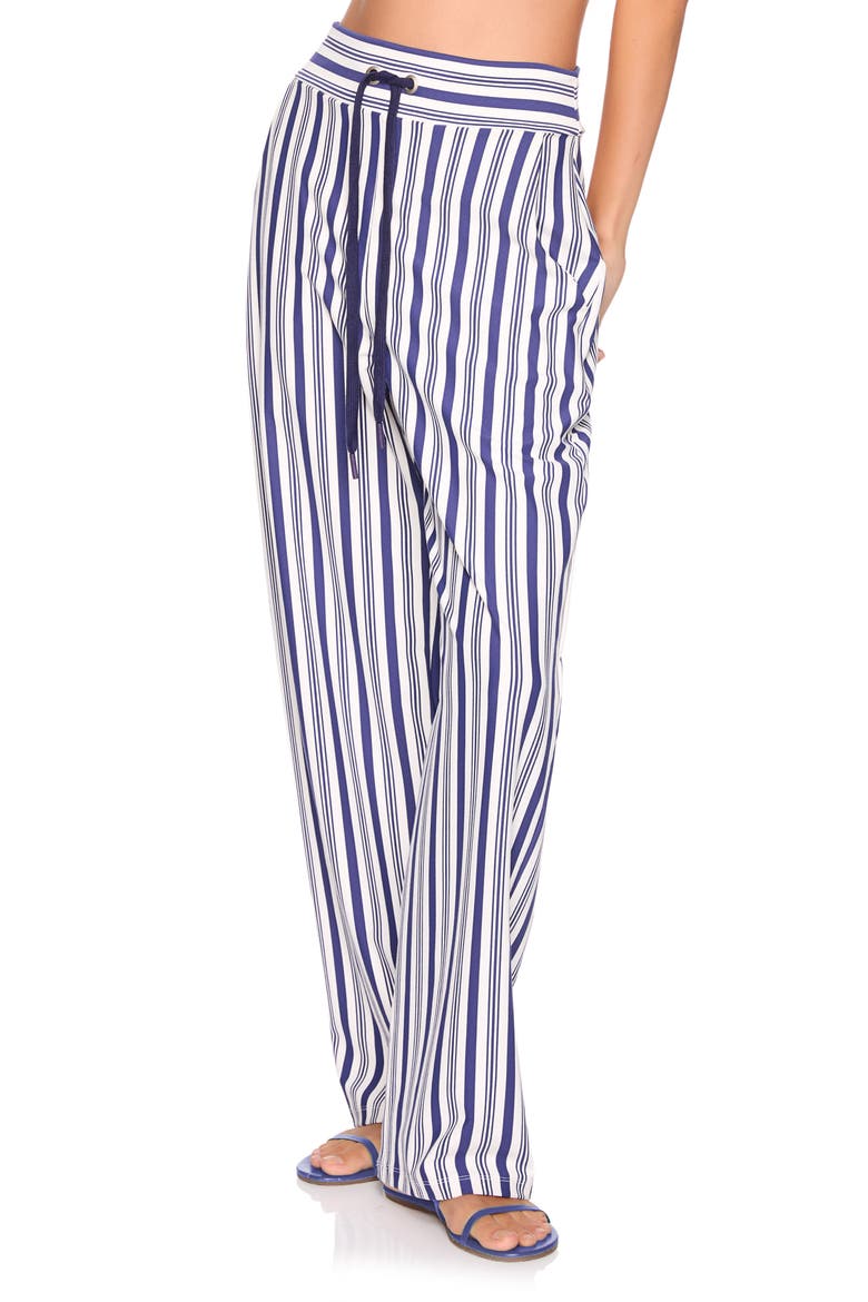 Stripe Wide Leg Pants, Alternate, color, NIGHT LIFE