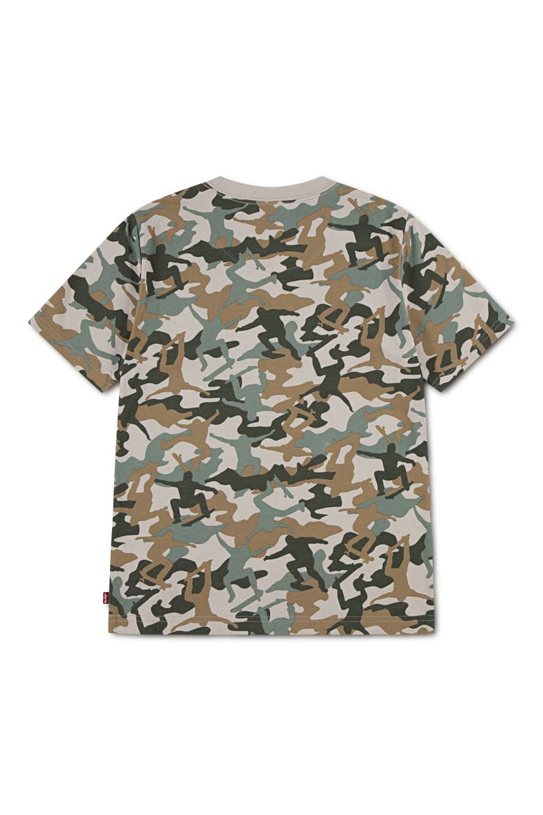 Kids' Skate Camo T-Shirt, Alternate, color, PUMICE STONE