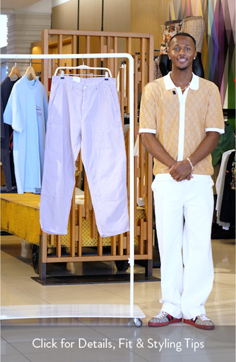 Walter Double Knee Cotton & Linen Canvas Pants, sales video thumbnail