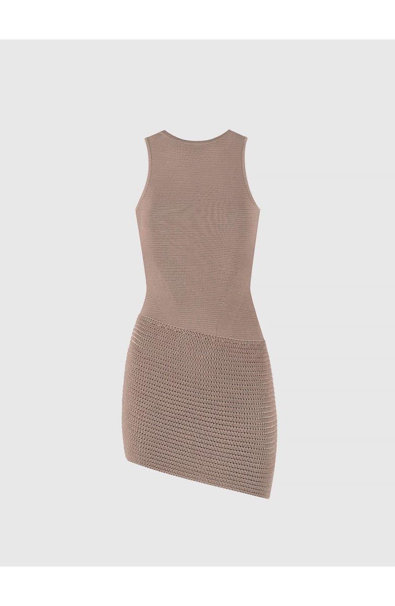 Manière De Voir Asymmetric Knit Mini Dress, Alternate, color, Taupe/Beige