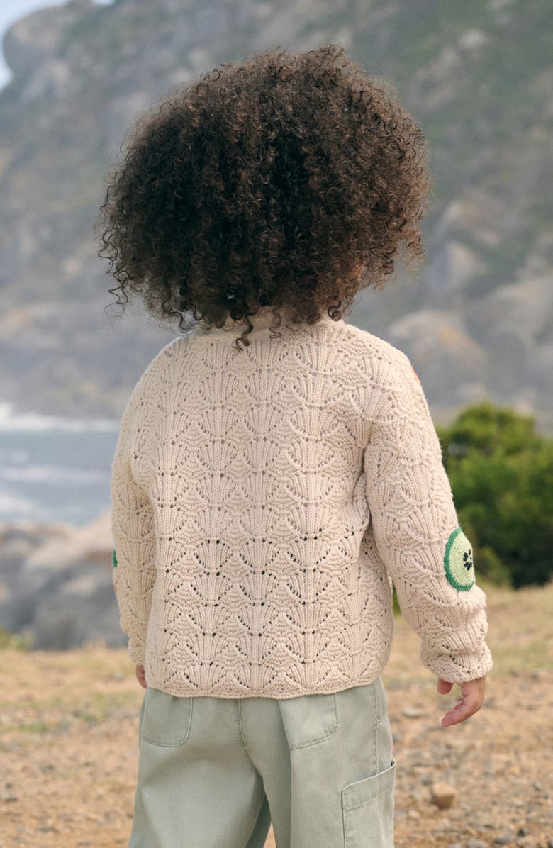 NEXT Kids' Crocheted Fruit Cotton Cardigan, Alternate, color, 