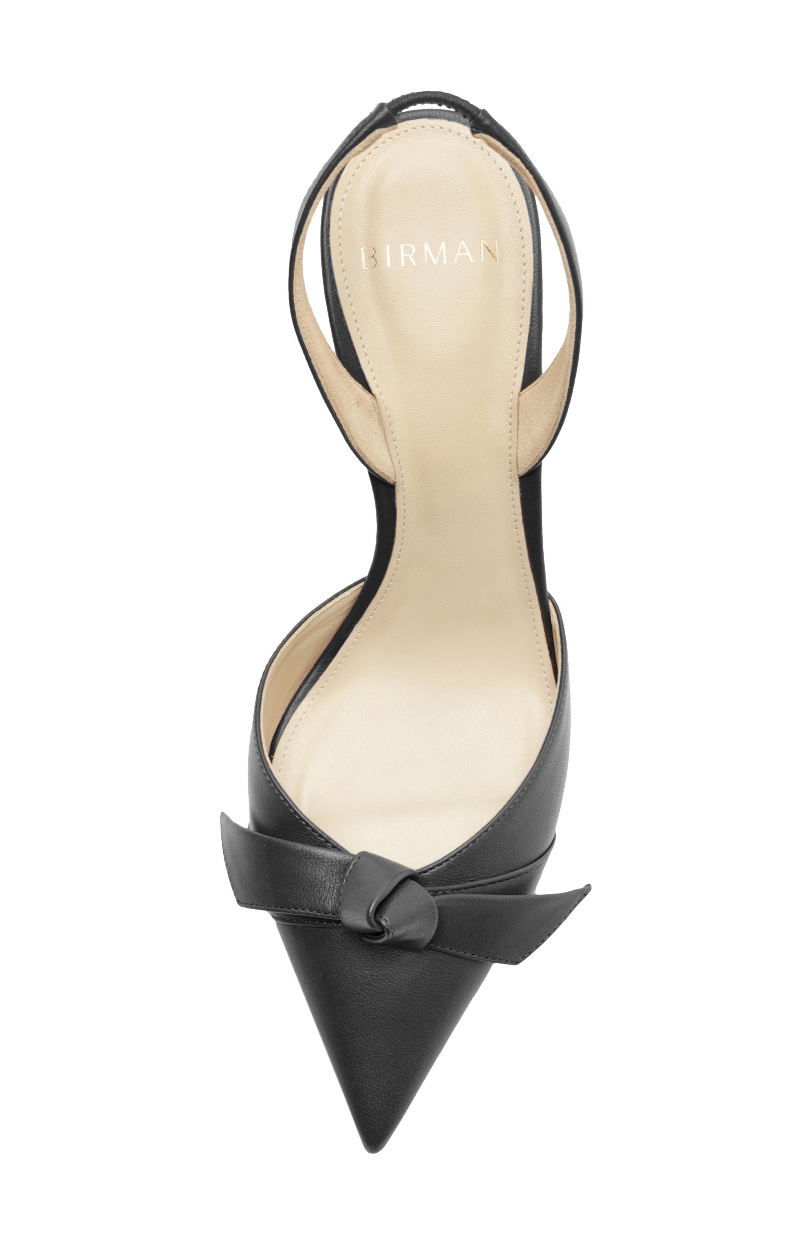 Clarita Bell Slingback Pump, Alternate, color, BLACK