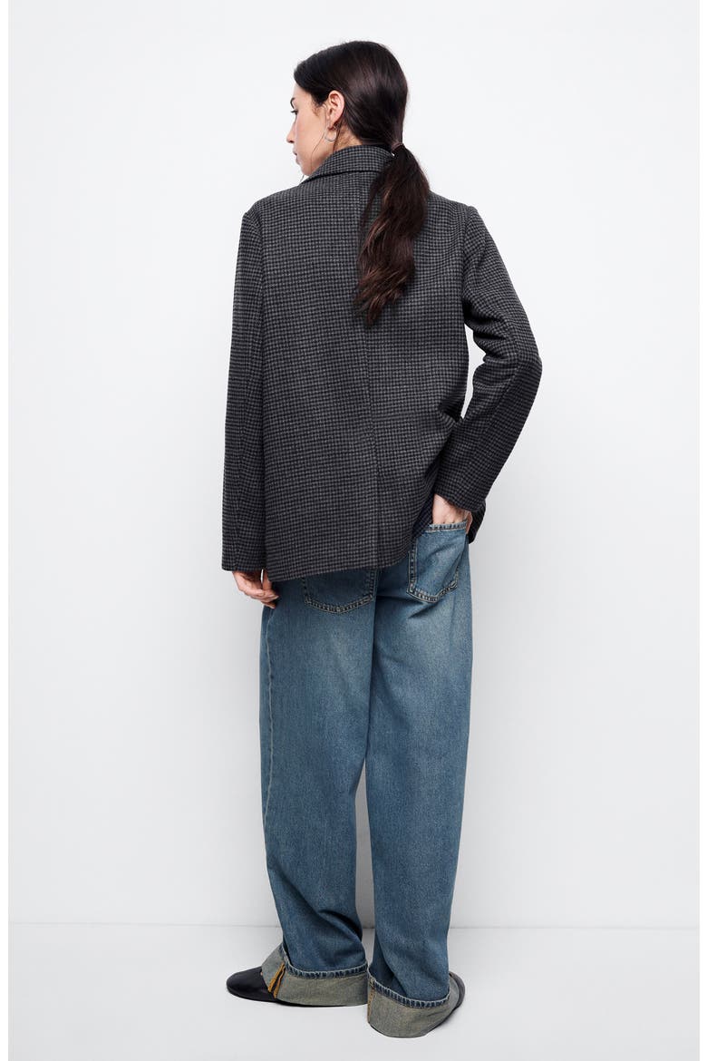 Wool Blend Oversize Blazer, Alternate, color, NAVY