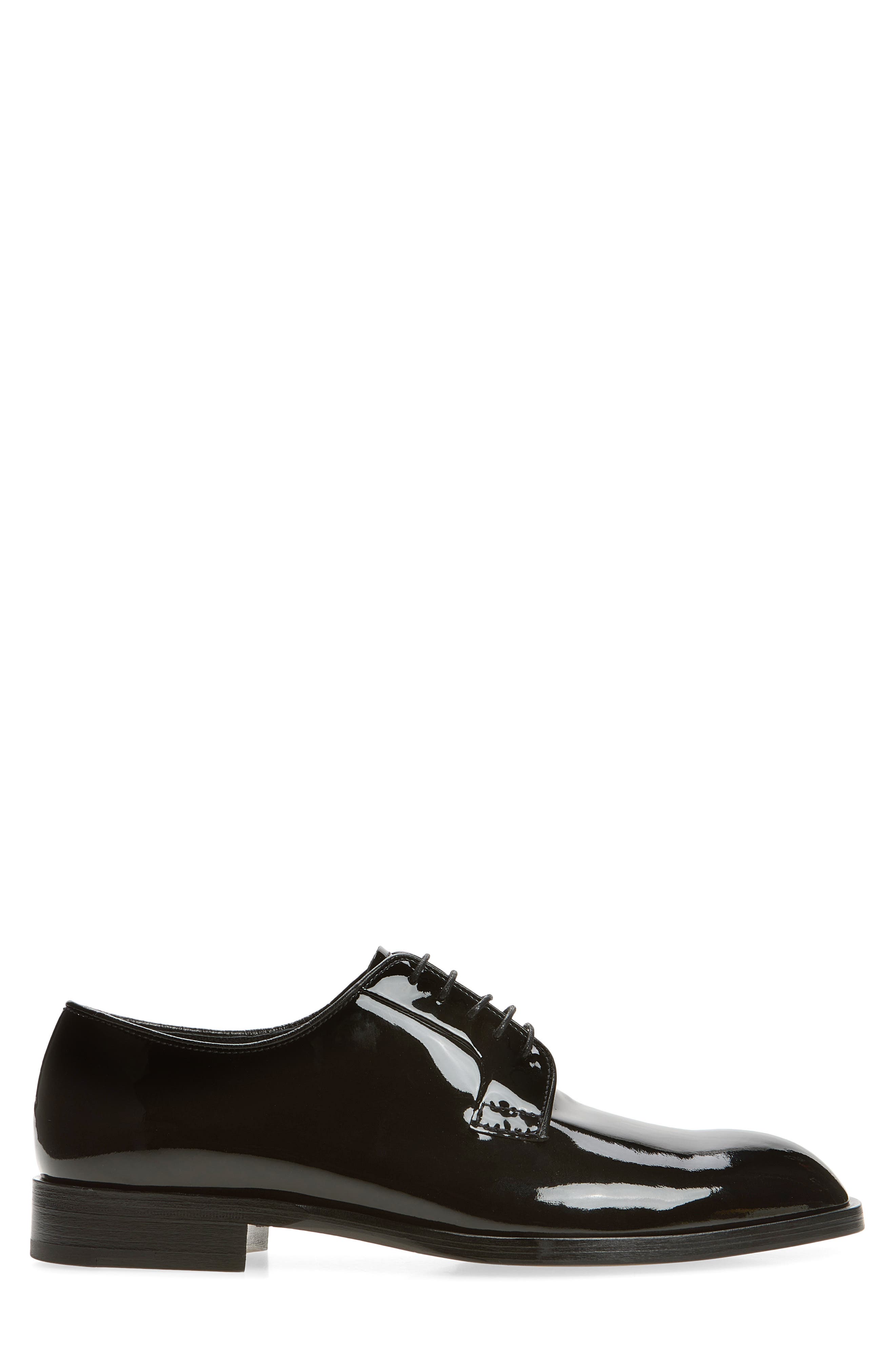 Formal Patent Leather Derby, Alternate, color, NERO