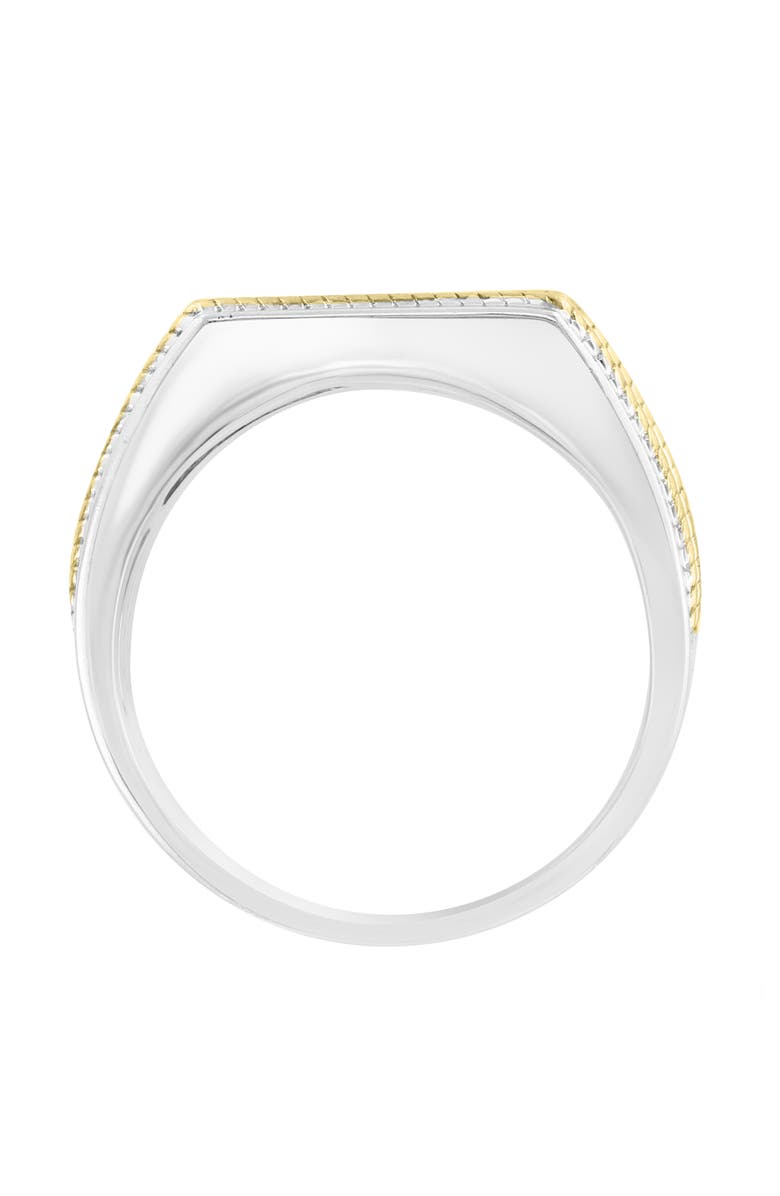EFFY Men's Diamond Two-Tone Signet Ring, Alternate, color,
